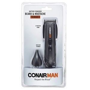Battery powered beard & mustache trimmer Conairman